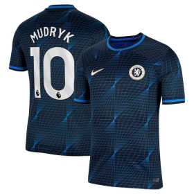 Koszulka Chelsea Mudryk 10 Wyjazdowe 2023-24 Koszulki Piłkarskie Krótki Rękaw